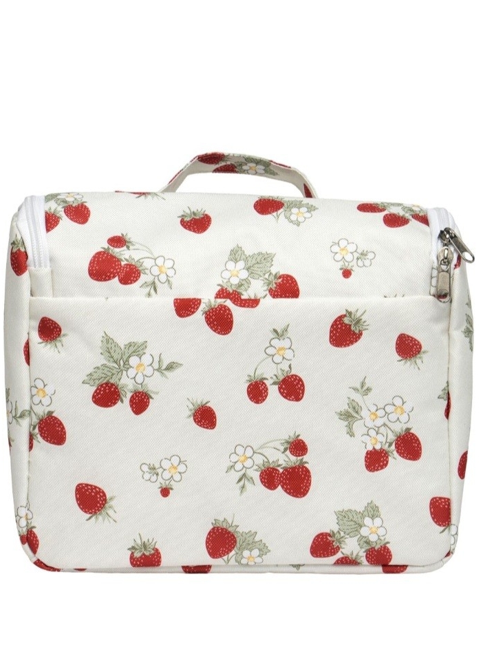 The Big One Strawberry-Print White Travel Bag — image 5 of 5
